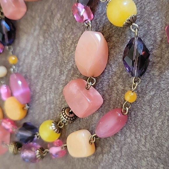 Premier DESIGNS Spring Fever Gemstone Beaded Long Necklace - Picture 3 of 9